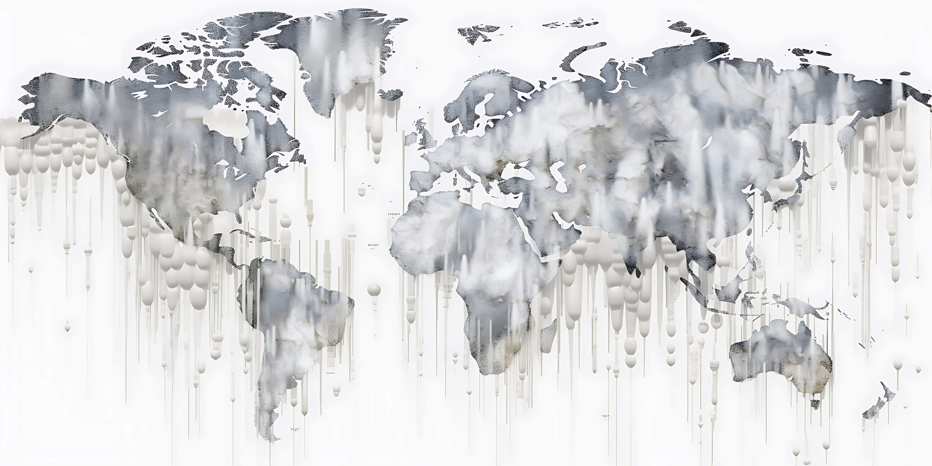 Papier Peint Carte Du Monde Peinture