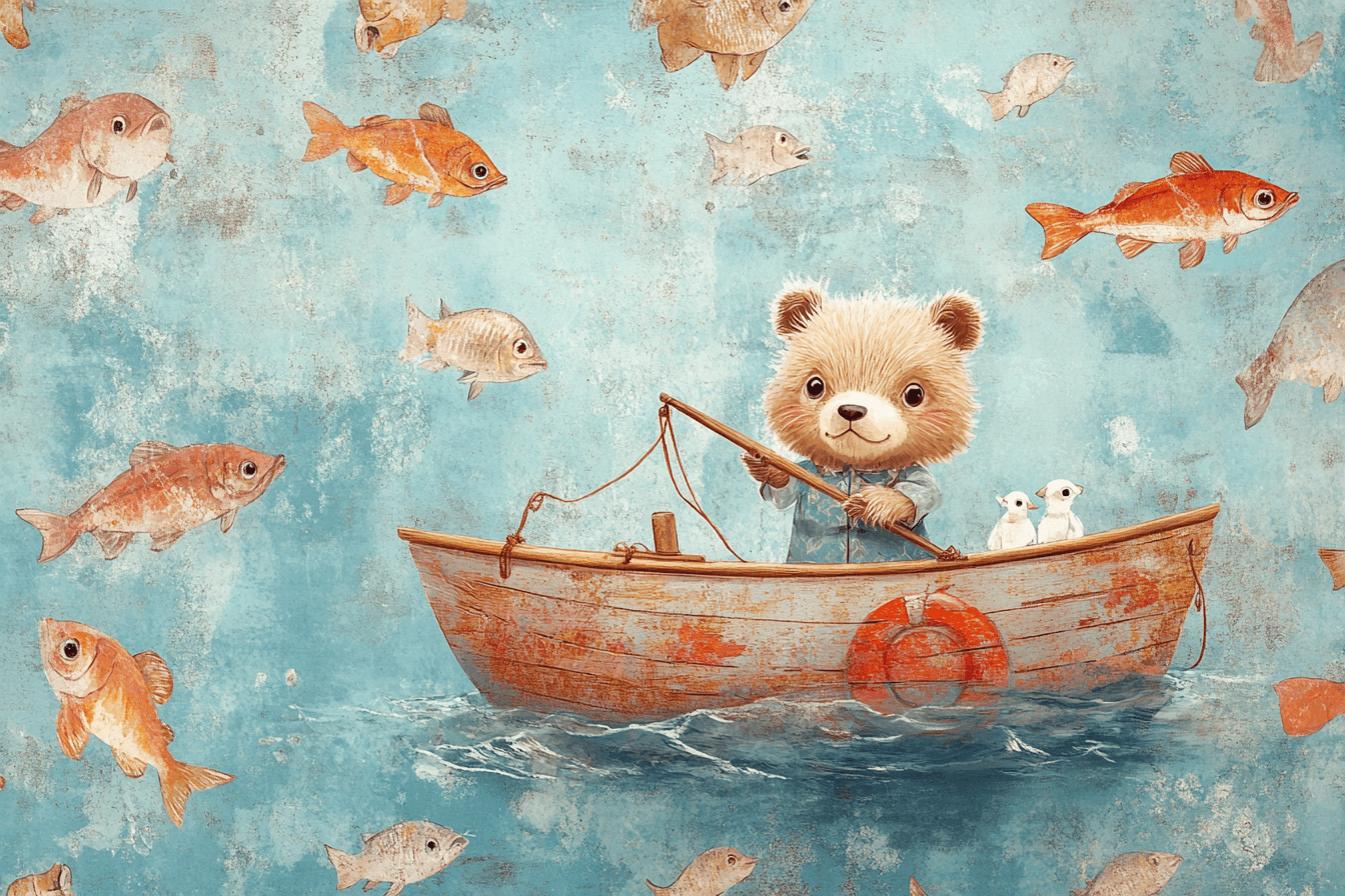 Papier Peint Marin Petit Pêcheur