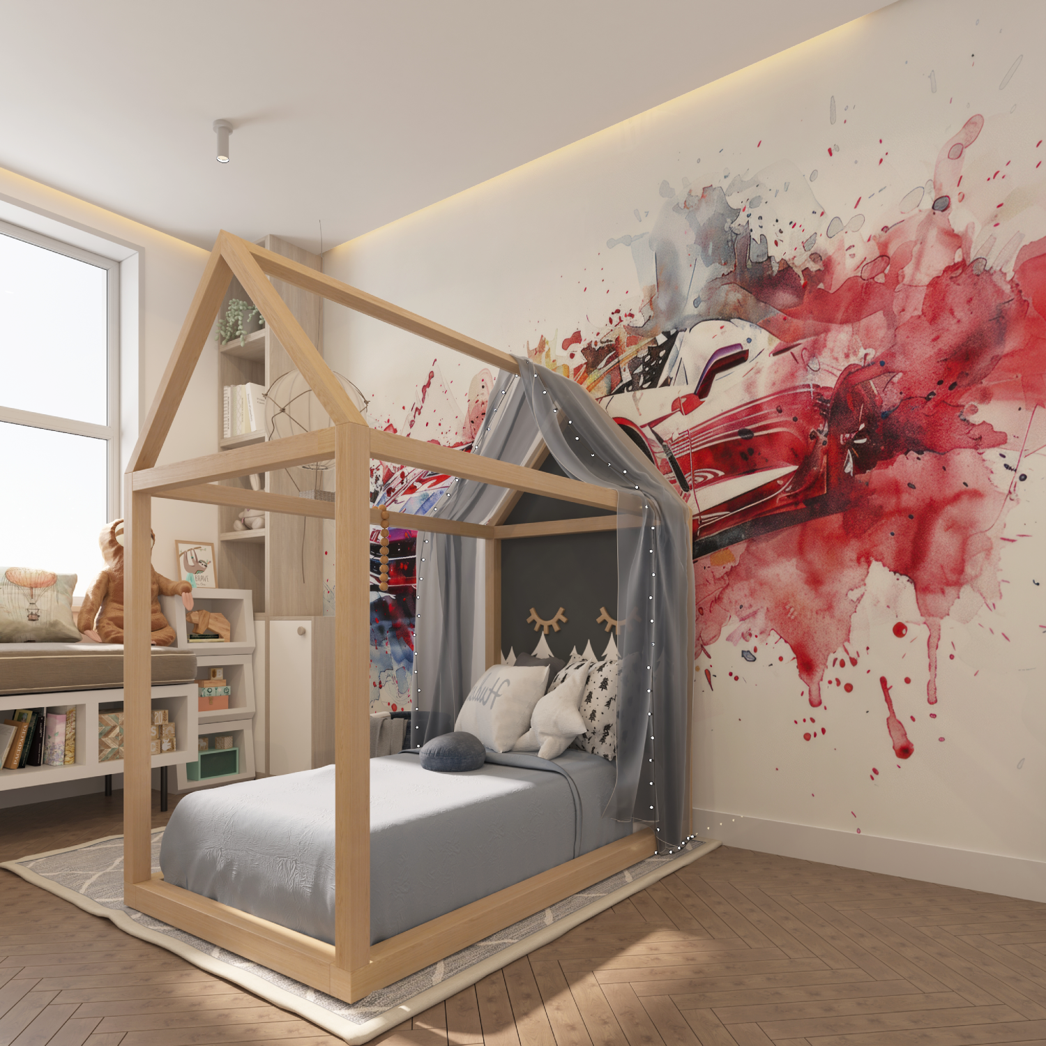 Papier peint poster geant voiture tapisserie hero