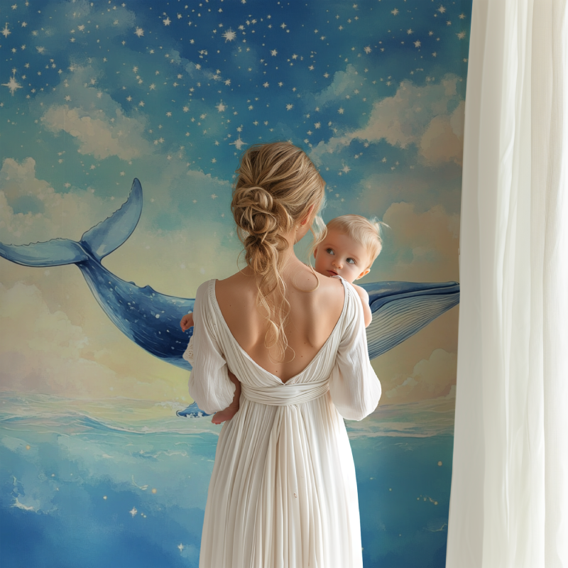 Papier peint marin univers sous marin magique bb123