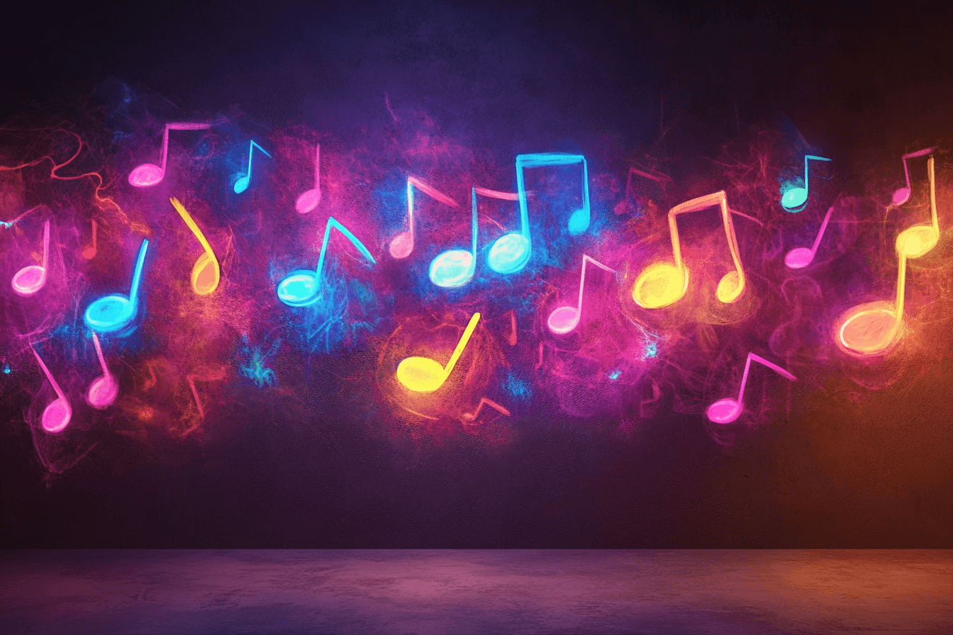 Papier Peint Motif Notes