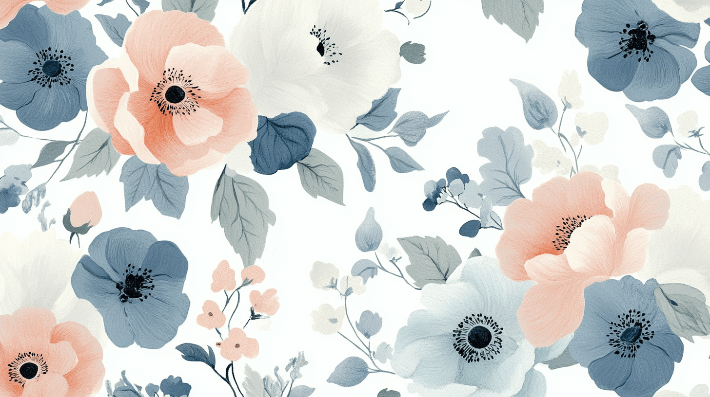 Papier Peint Fleur Epuree