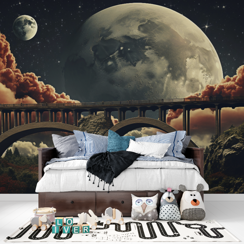 Papier peint espace chambre tapisserie pour ado