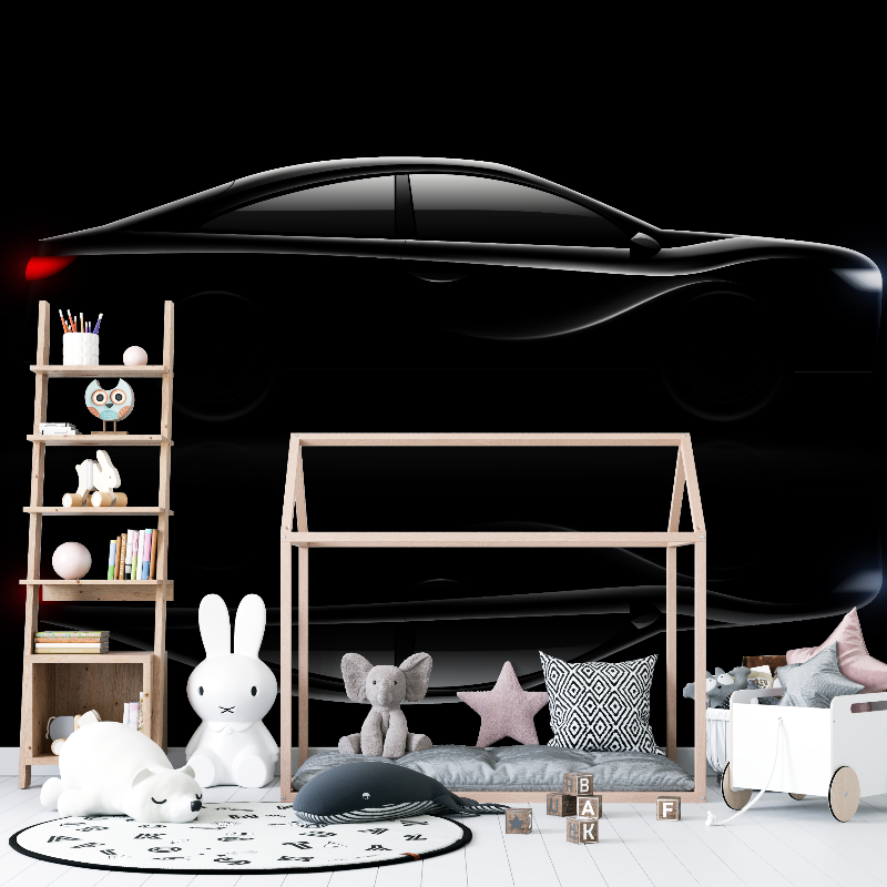 Papier peint voiture noire 12