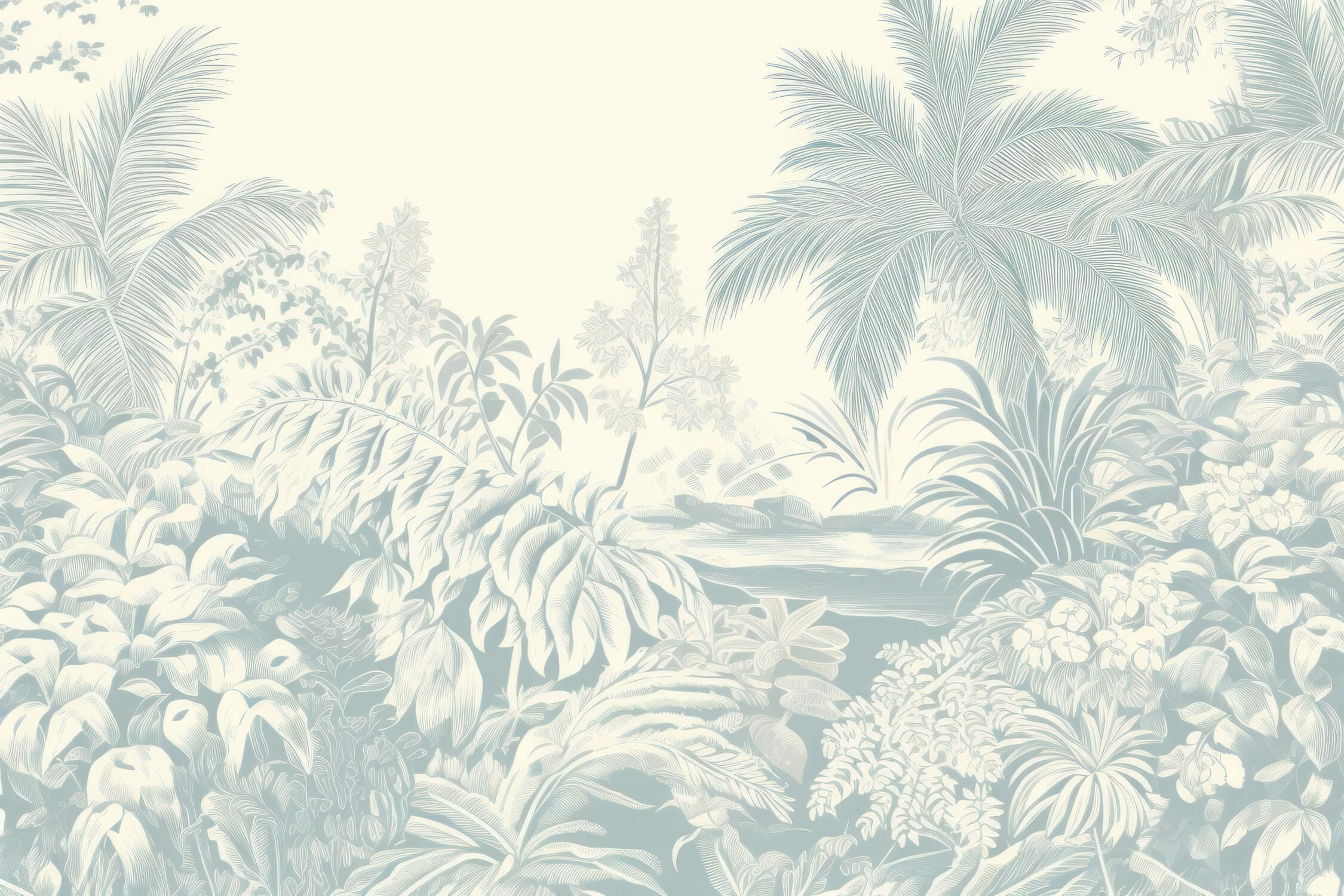 Papier Peint Toile De Jouy Fleuri