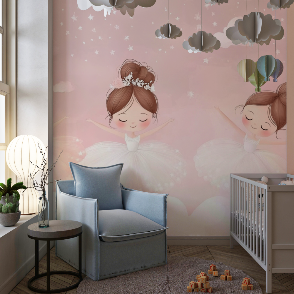 Papier peint danseuses fille chambre de fille