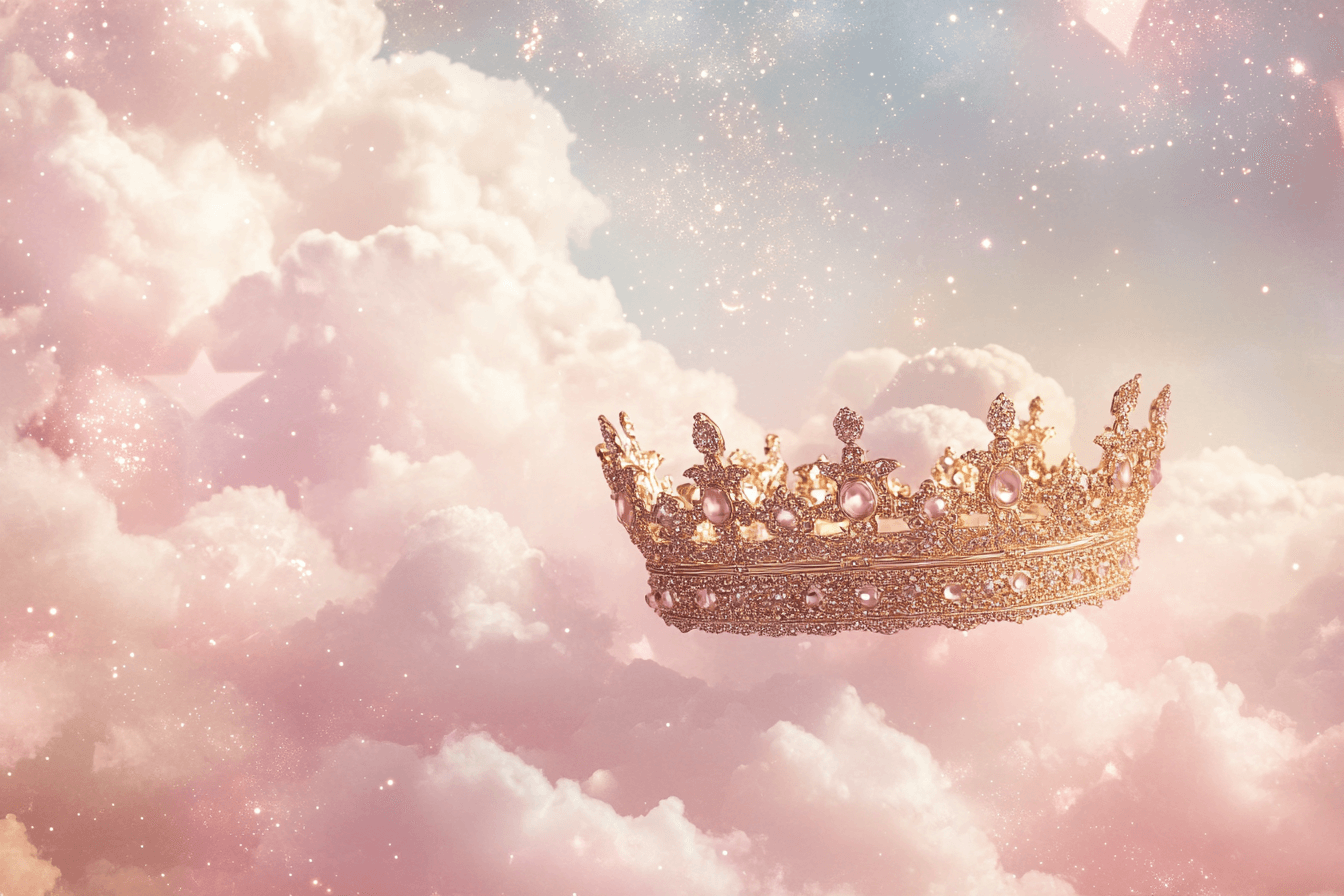 Papier Peint Princesse Couronne Scintillante