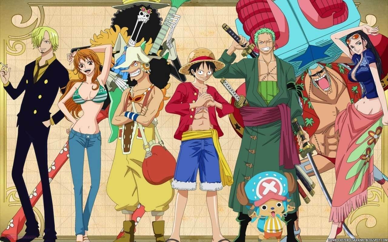 Papier Peint One Piece Équipage Du Chapeau De Paille