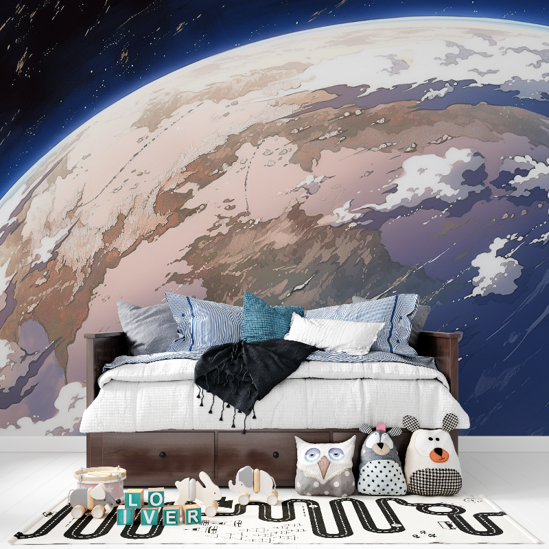 Papier peint espace pour bureau tapisserie pour ado