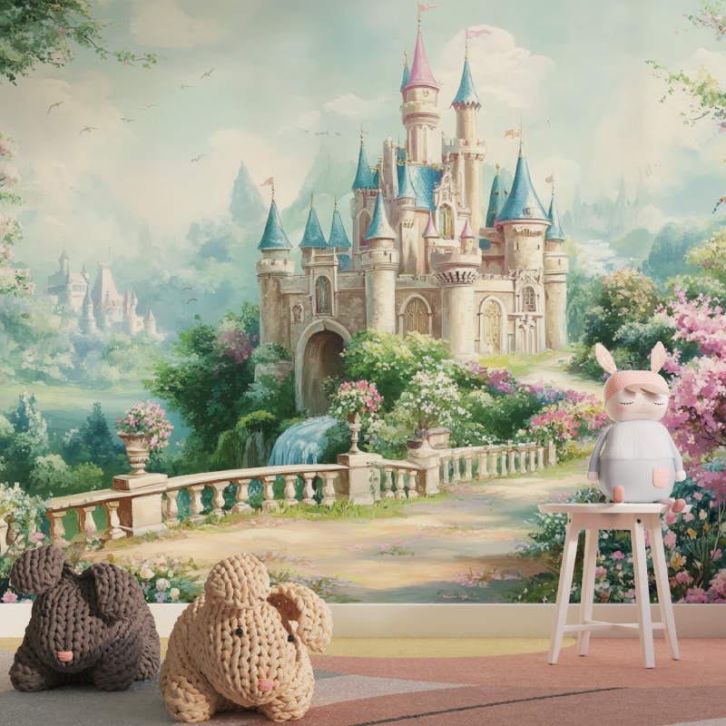 Papier peint princesse disney magique tapisserie pour fille