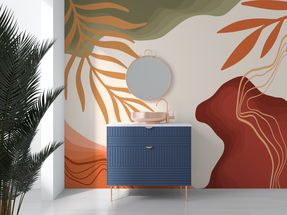 Papier peint tendance salle de bain salle deau