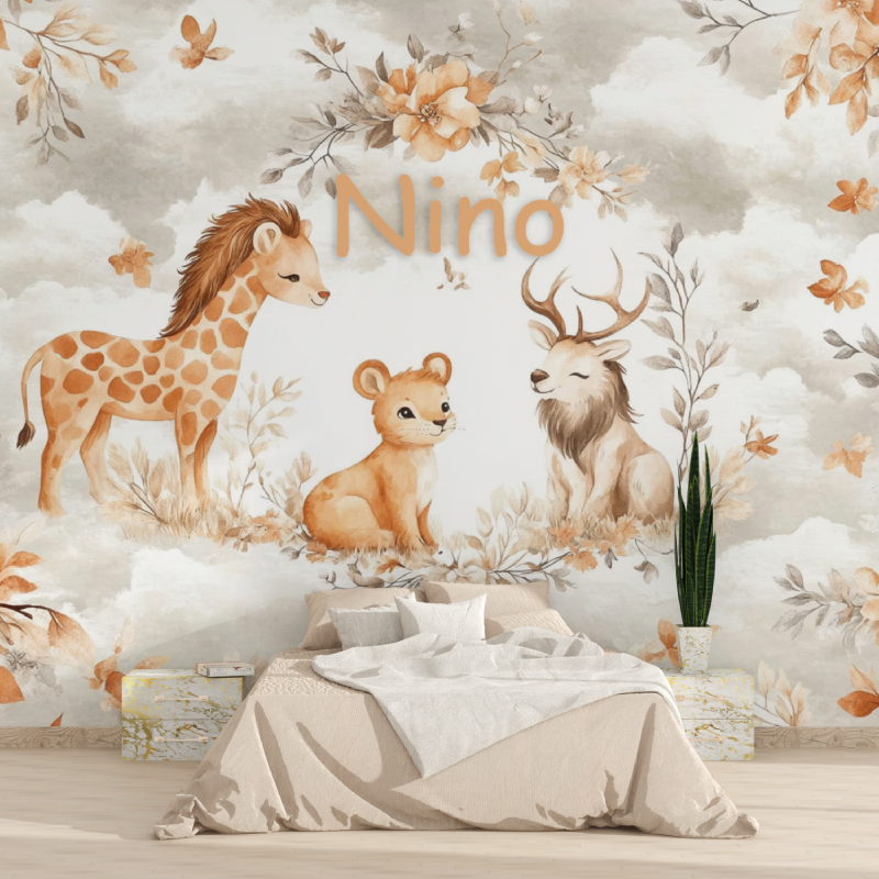 Papier peint prenom chambre enfant 1815