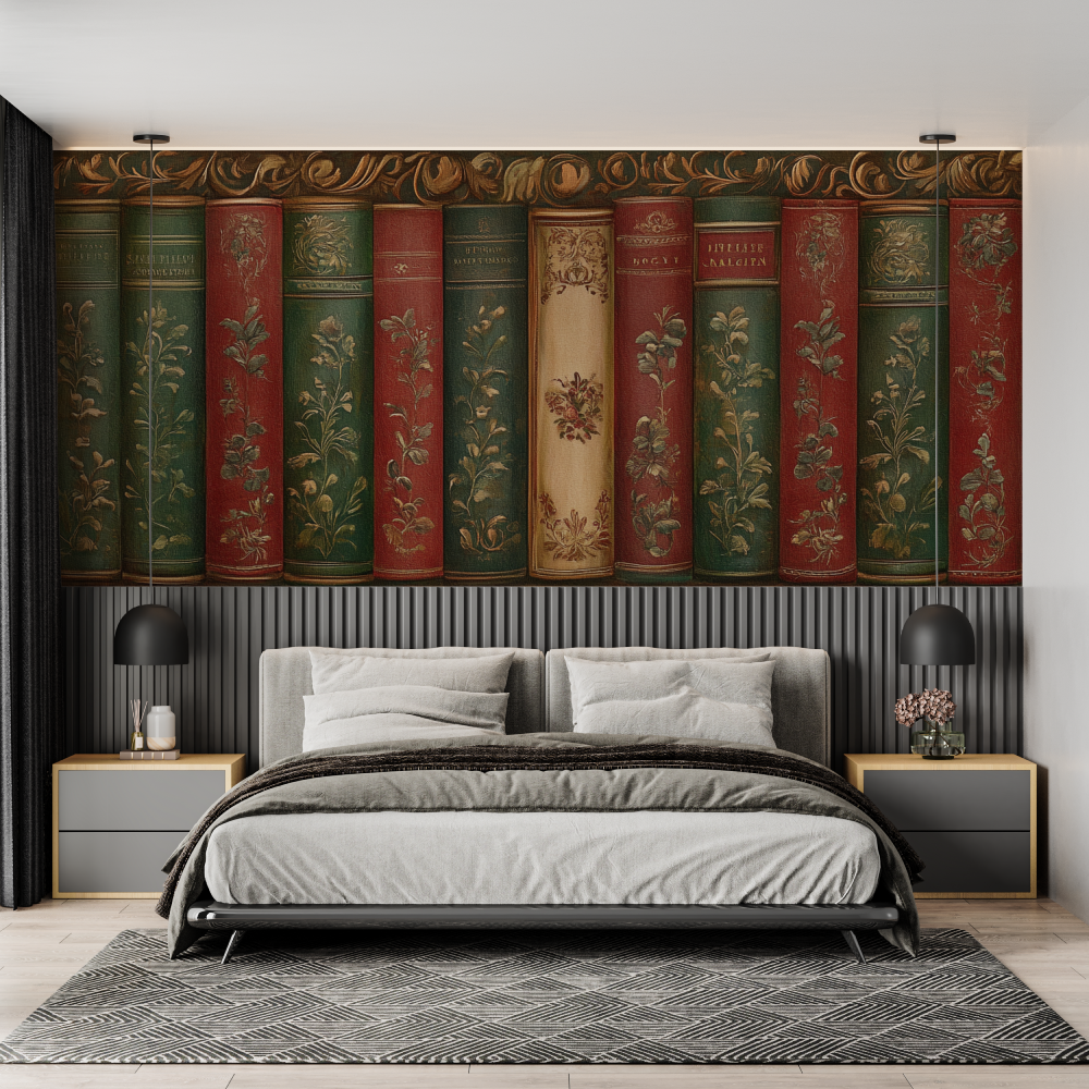 Papier peint adhesif trompe loeil chambre adulte tendance