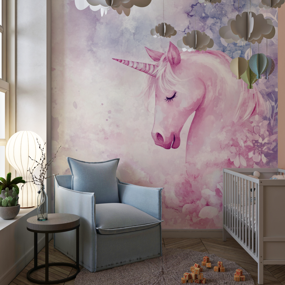 Papier peint licorne dream it chambre de fille