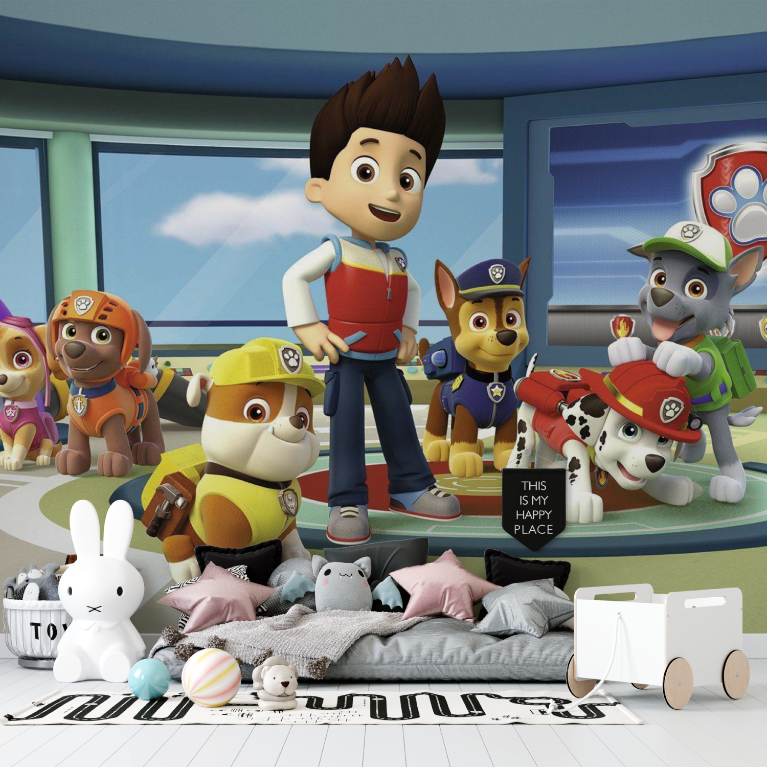 Papier peint pat patrouille enfants tapisserie garcon