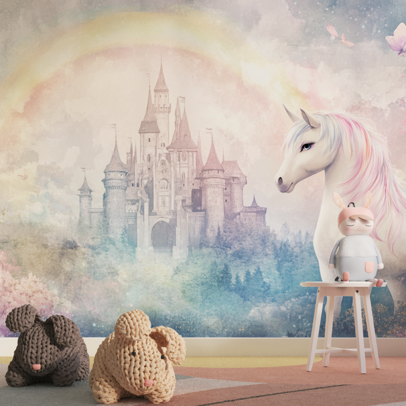 Papier peint chambre petite fil...ciel tapisserie pour fille