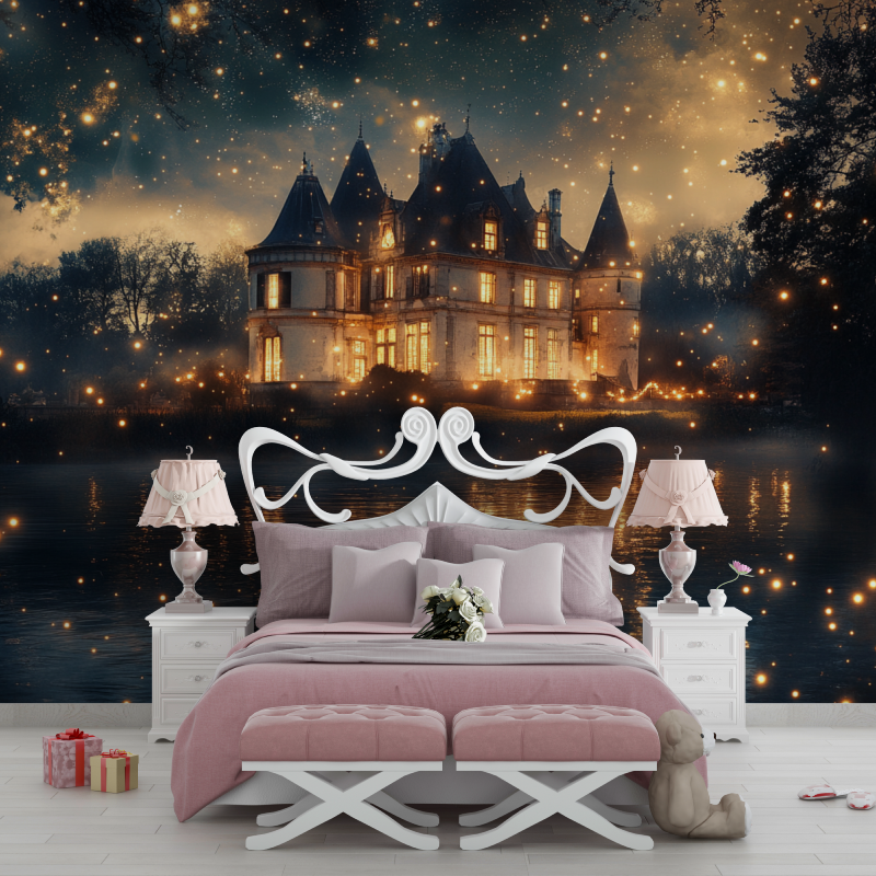 Papier peint princesse lueur enchantee chambre filles