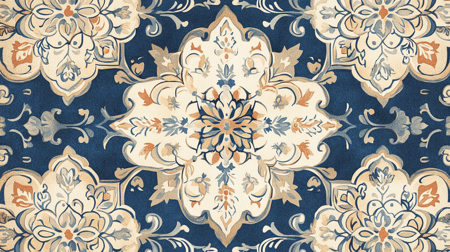 Papier Peint Vintage Floral Scrapbooking