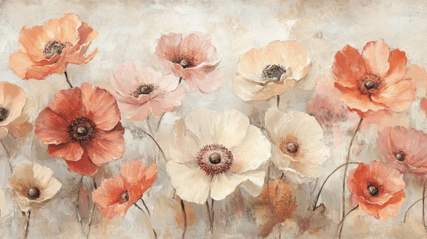 Papier Peint Fleur De Pavot