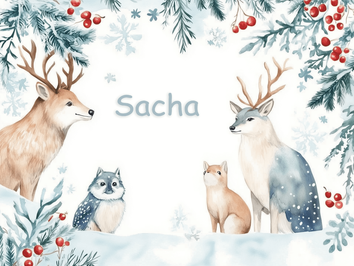 Papier Peint Prénom Bois Hivernal