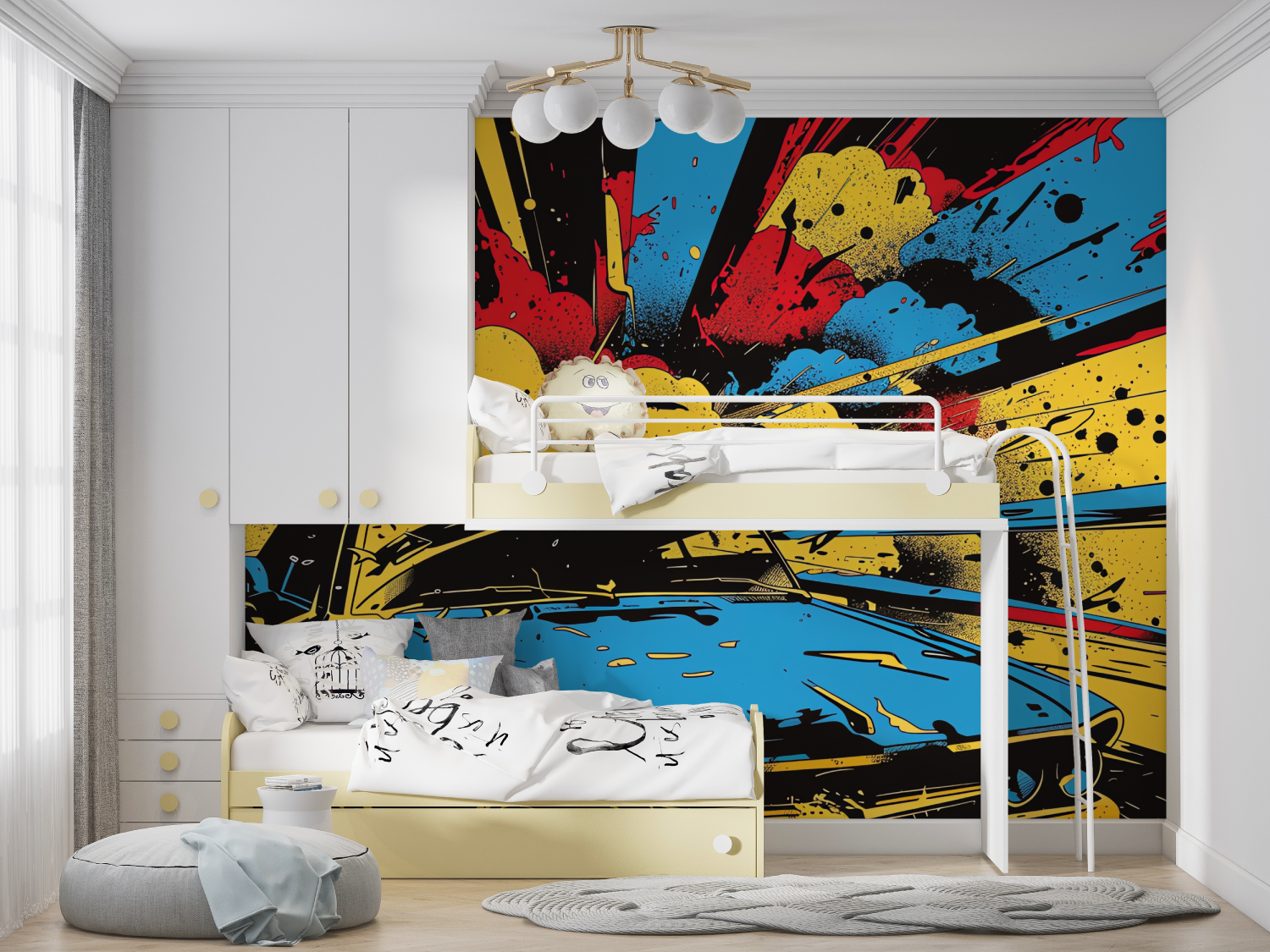 Papier peint hd voiture graffiti manga hero