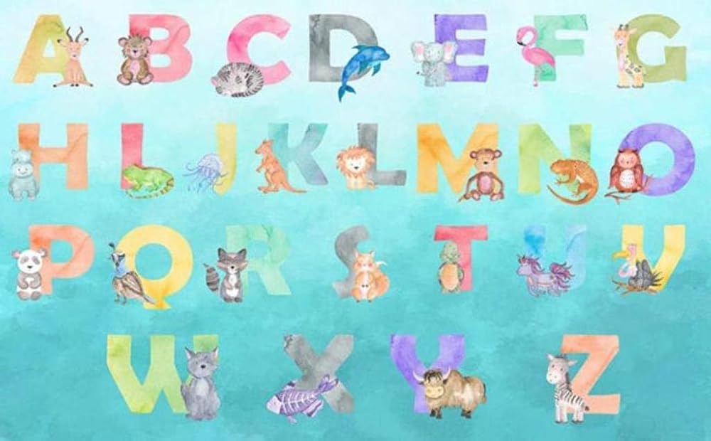Baby wallpaper alphabets and animals