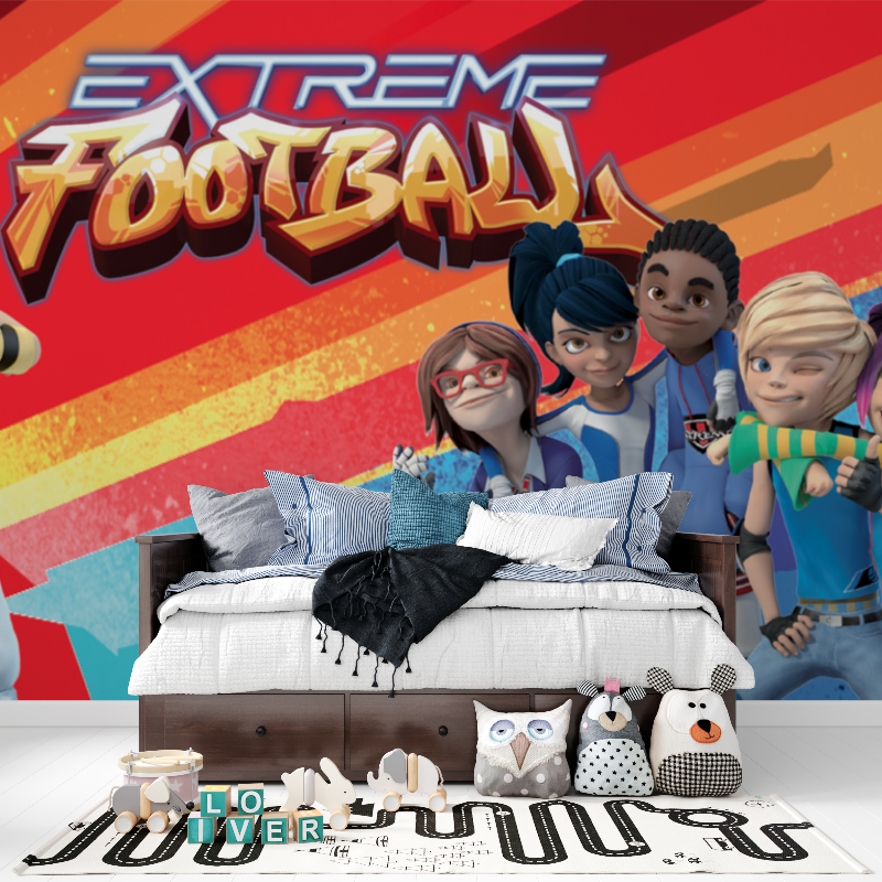 Papier de peint foot de rue extreme tapisserie pour ado