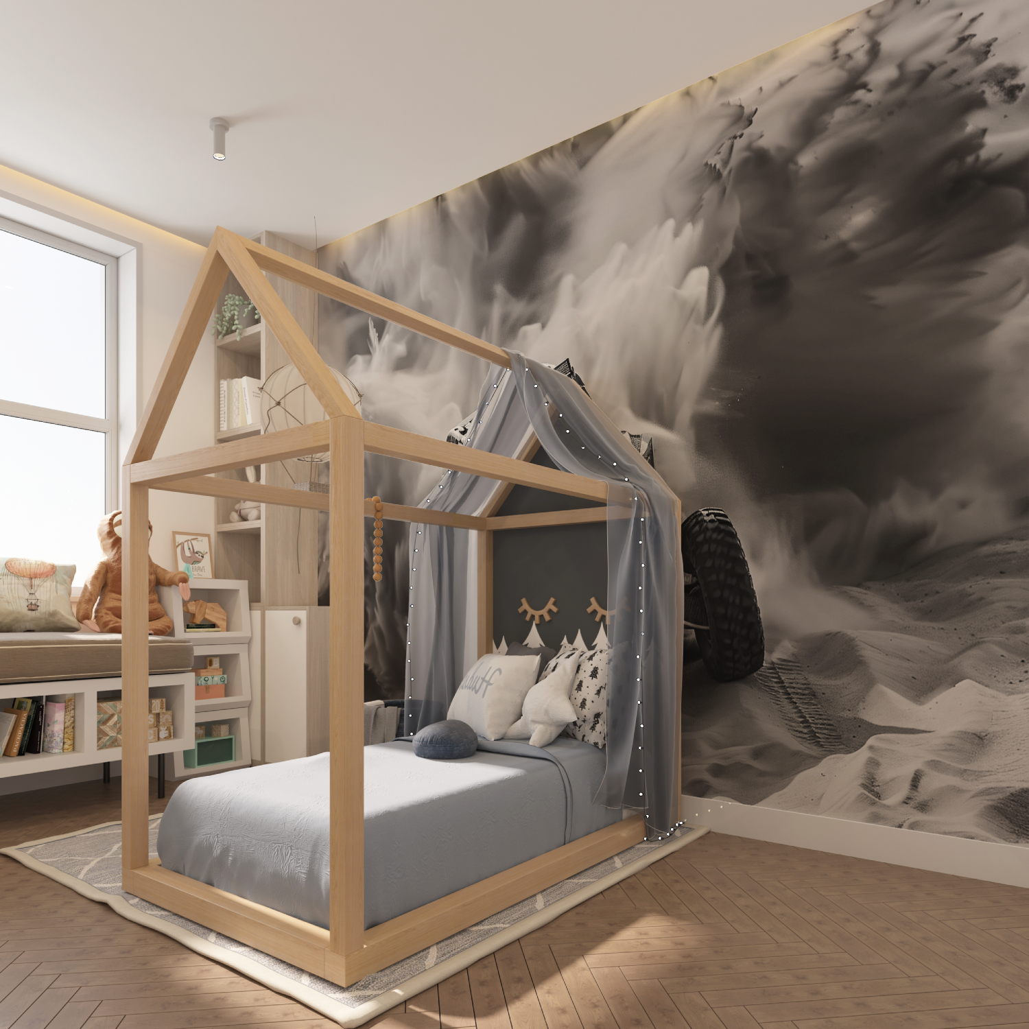 Papier peint avec voiture de rally tapisserie hero