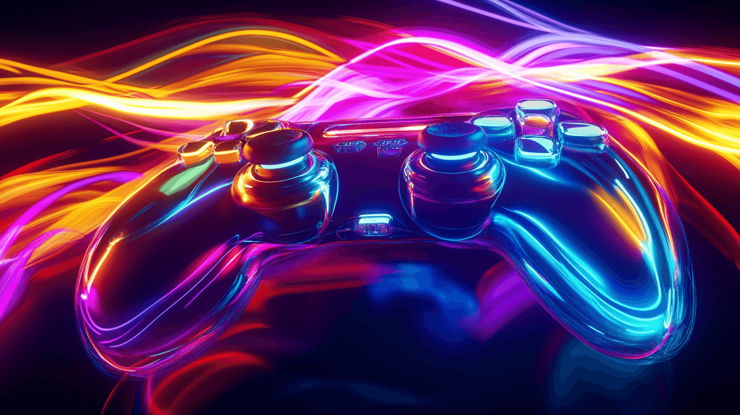 Papier Peint Explosion De Jeux Néon