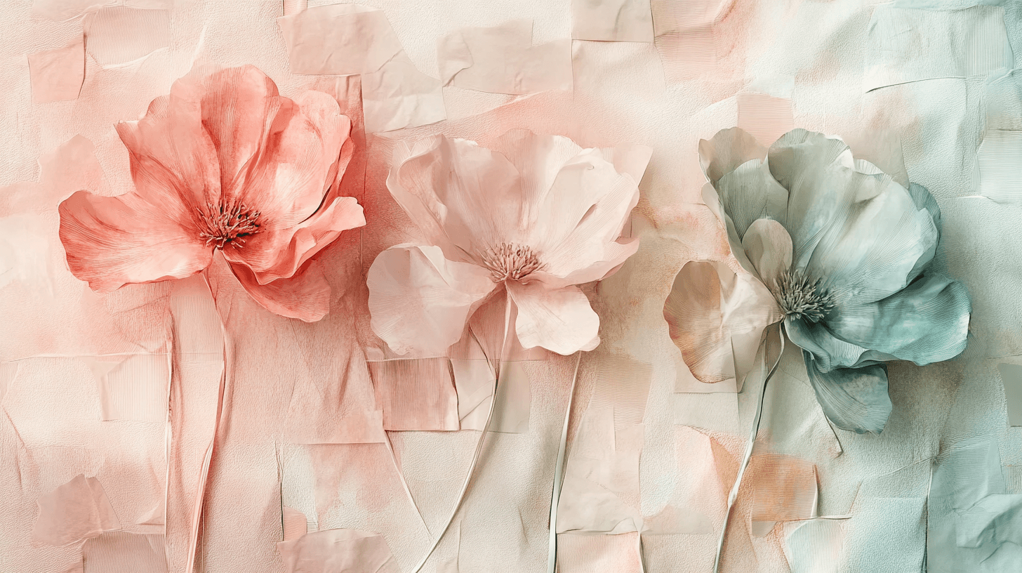 Papier Peint Grosse Fleur Vintage