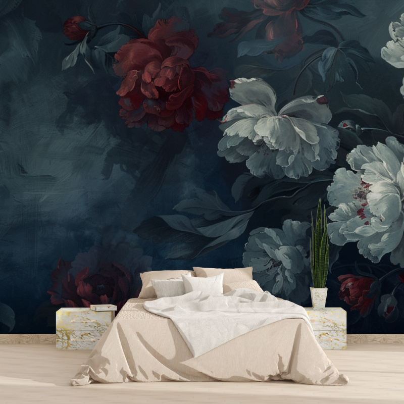 Papier peint jolies fleurs tapisserie 2025