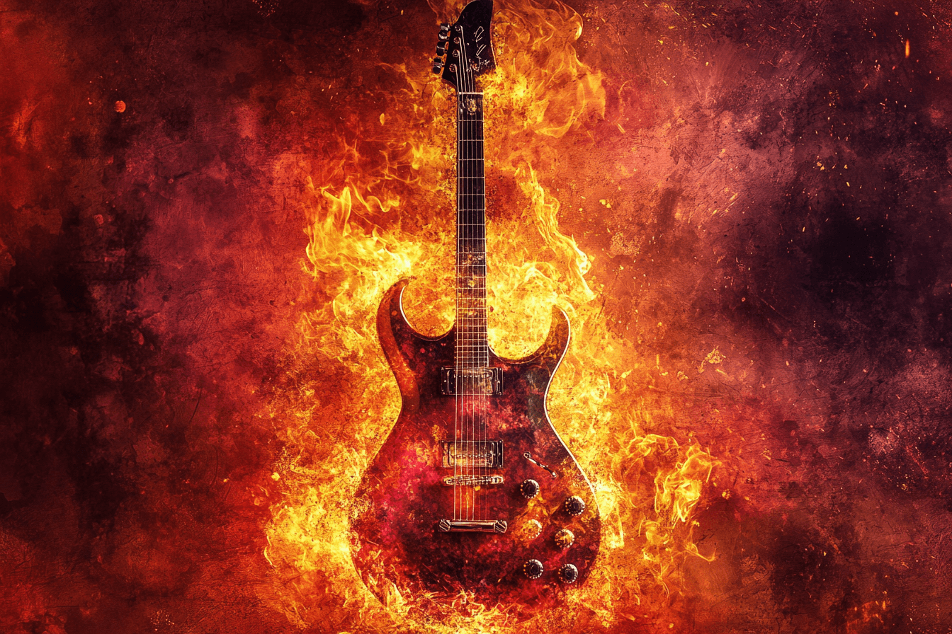 Papier Peint Guitare Électrique