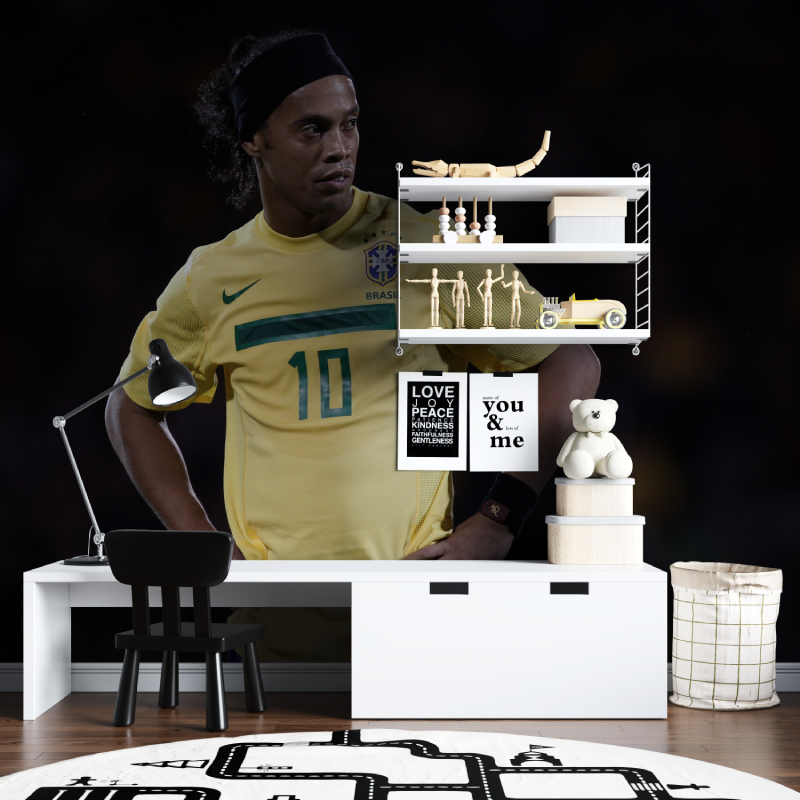 Papier peint ronaldinho tapisserie chambre ados