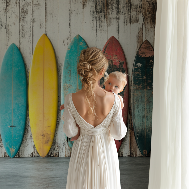 Papier peint ado classique surf vintage bb123