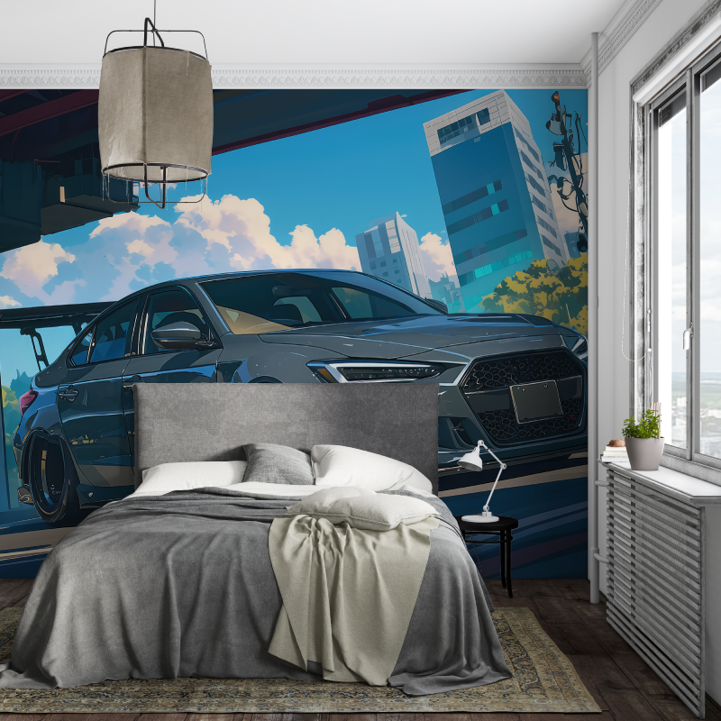 Papier peint anime voiture piece ados