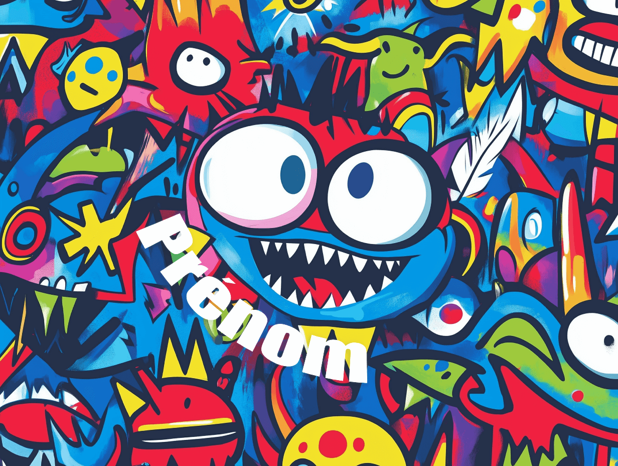 Papier Peint Garcon Graffiti Prénom
