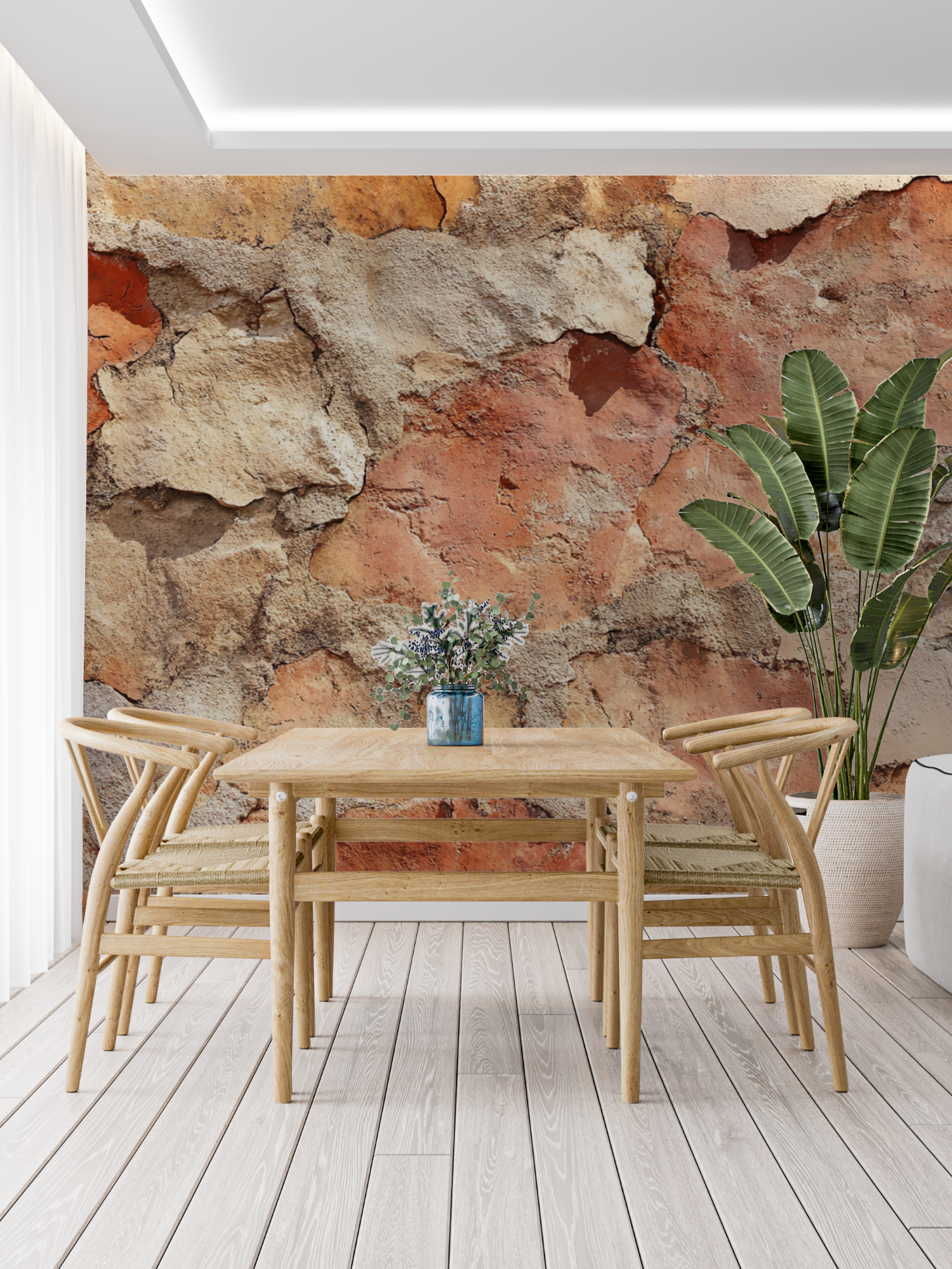 Papier peint terracotta style m...aneen panoramique tendance