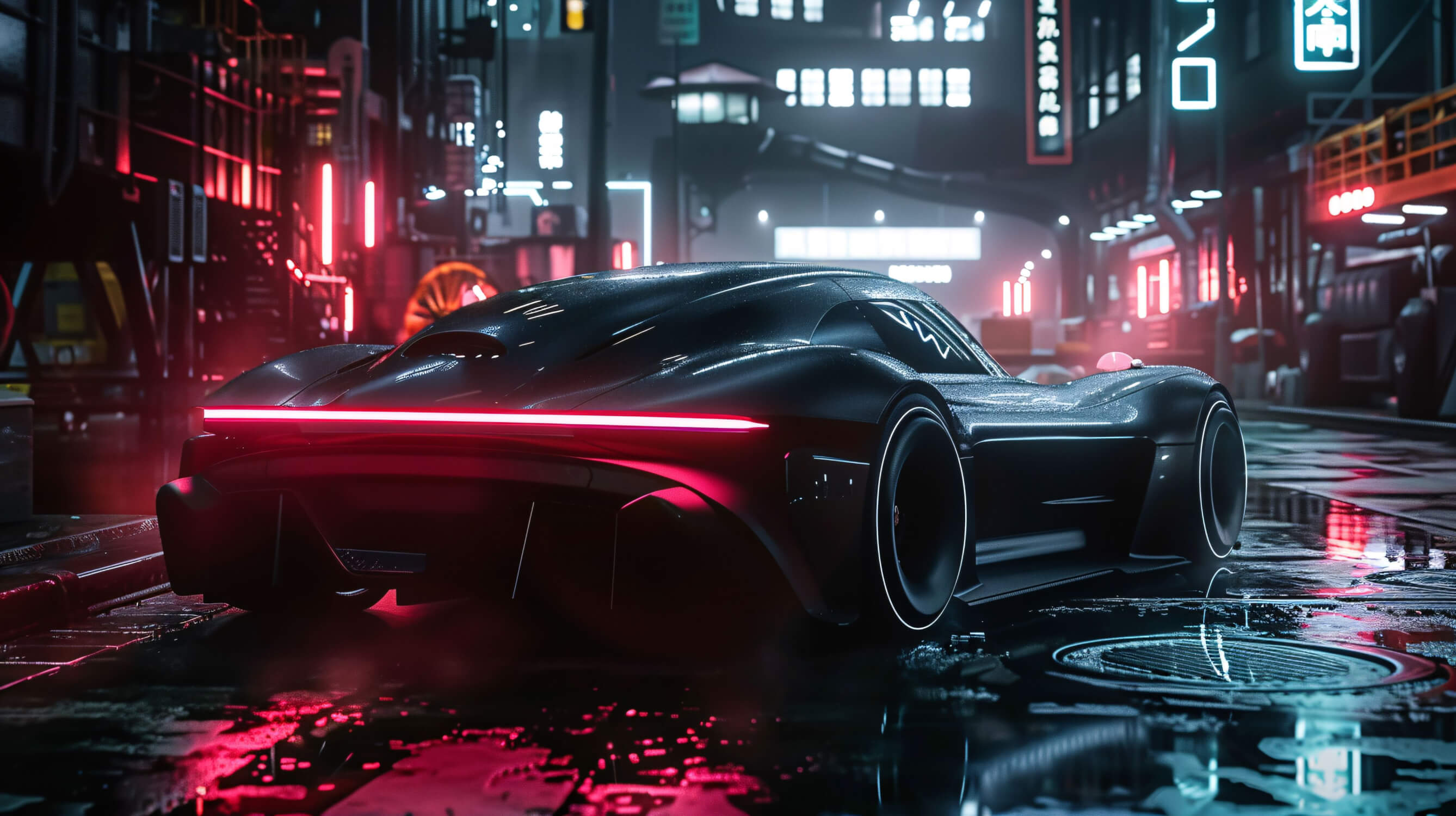 Papier Peint Voiture De Luxe De Nuit