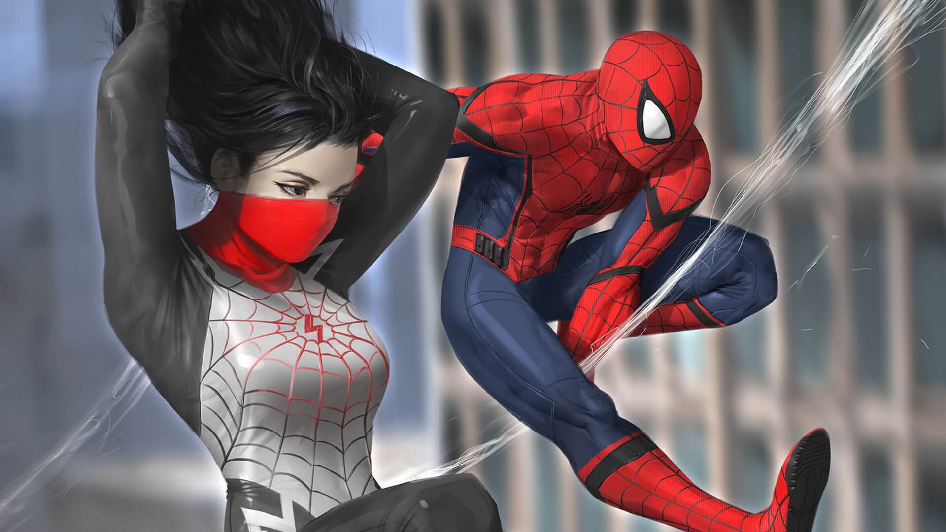 Papier Peint Spiderman Gwen Héro