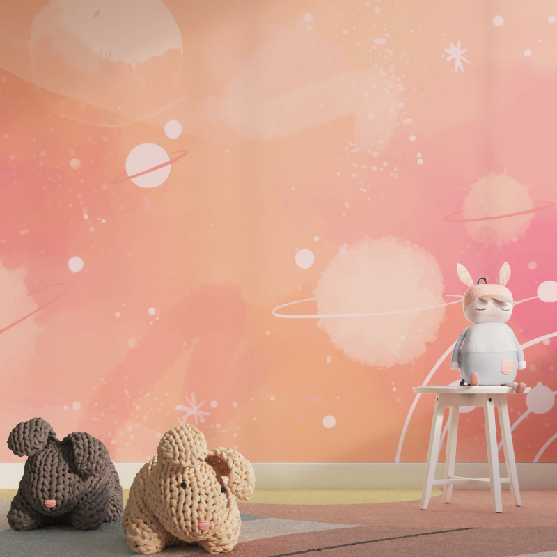 Papier peint ado fille espace p...oile tapisserie pour fille