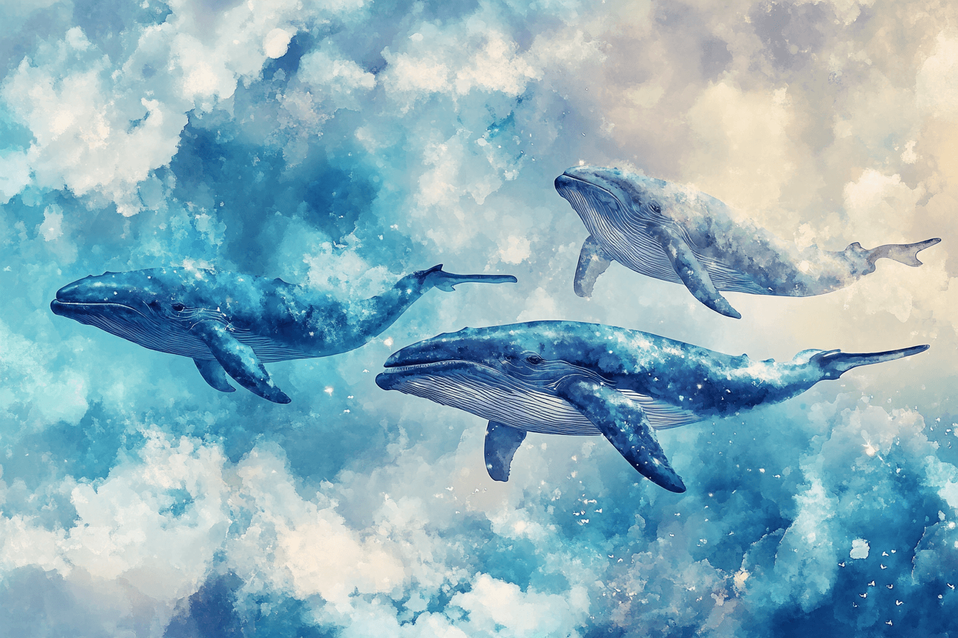Papier Peint Marin Baleine