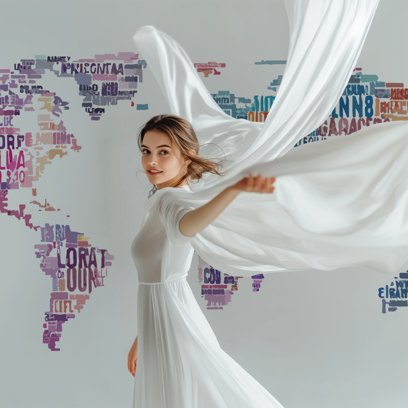 Papier peint carte du monde calligraphie modele