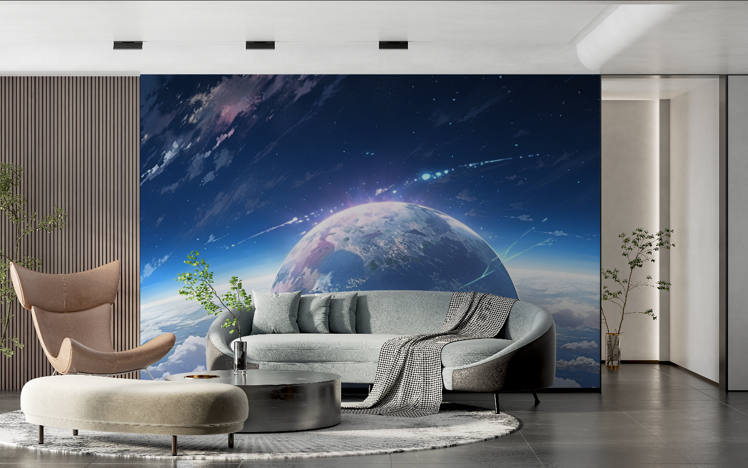 Papier peint theme espace adulte tendance 2024