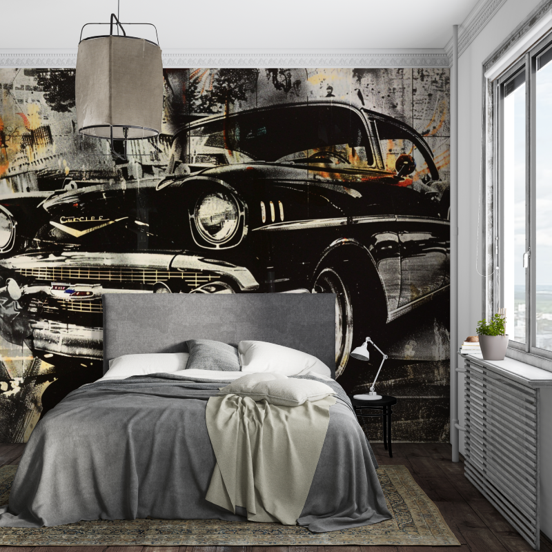 Papier peint hd voiture ancienne piece ados