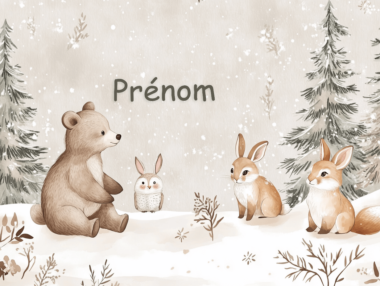 Papier Peint Prénom Chambre Nouveau Né