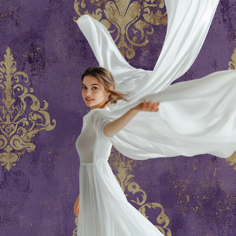 Papier peint vintage violet modele