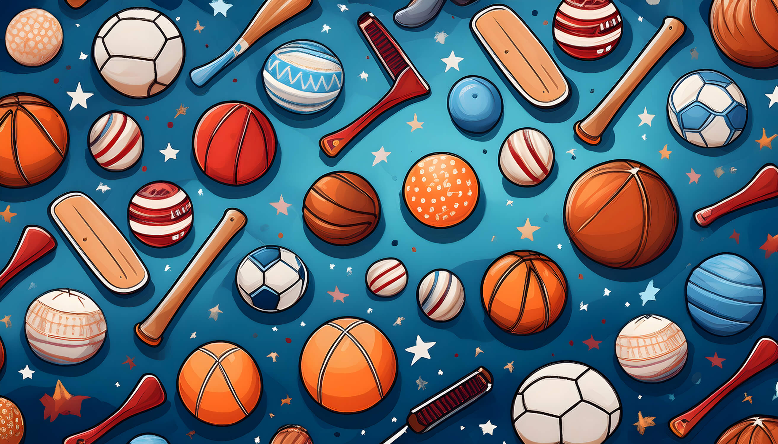 Papier peint garçon Thème sportif