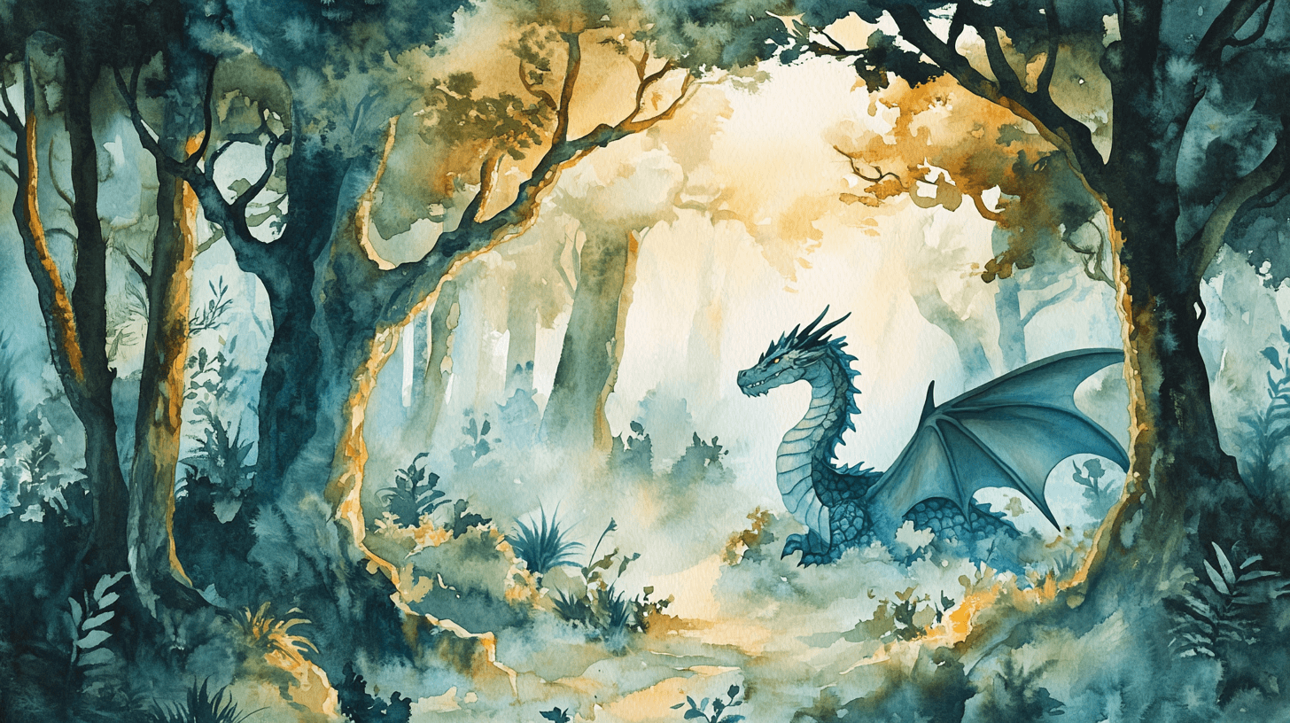 Papier Peint Animaux La Forêt Du Dragon