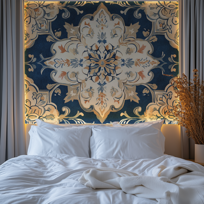 Papier peint vintage floral scrapbooking chambre premium