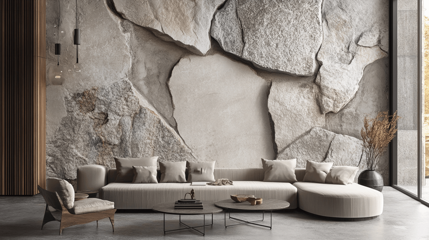 Papier Peint Trompe L'oeil Pierre